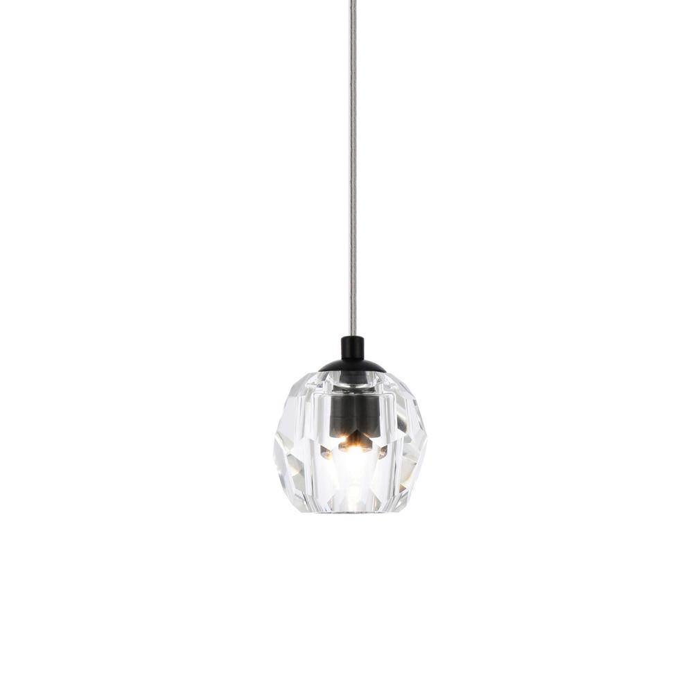 Eren 1 light Black pendant. Picture 2