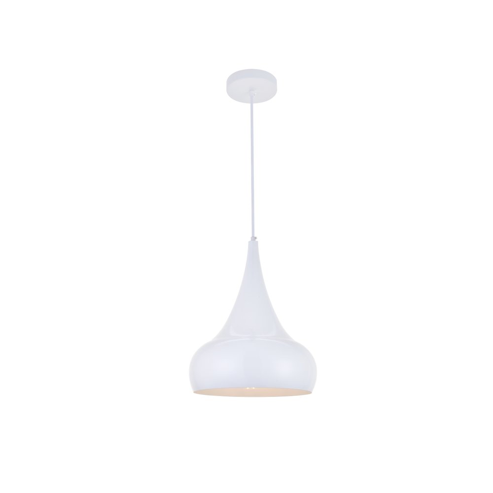 Circa 1 Light White Pendant. Picture 3
