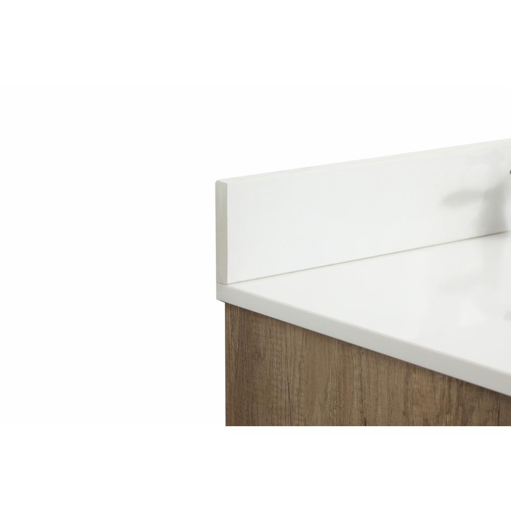 42 inch Single bathroom vanity in natural oak with backsplash. Picture 11