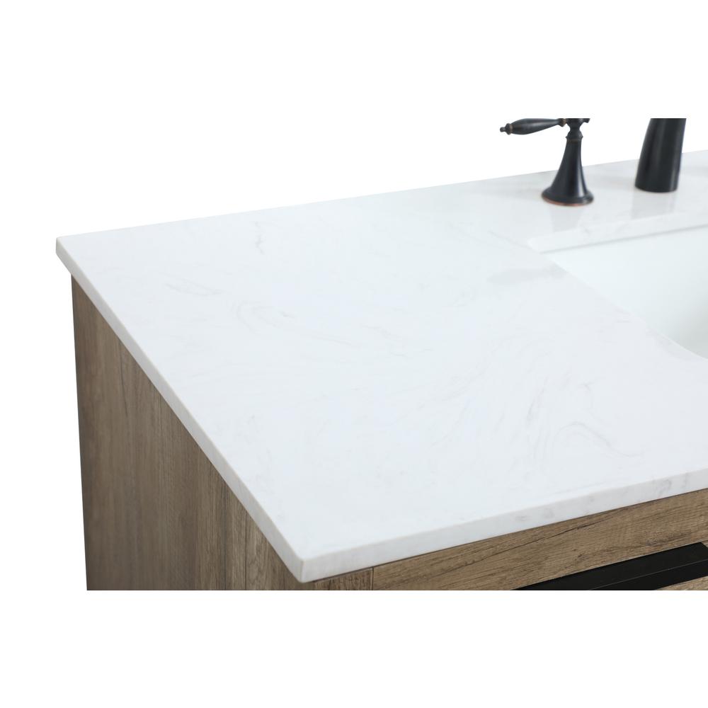 48 Inch SIngle Bathroom Vanity In Natural Oak. Picture 11