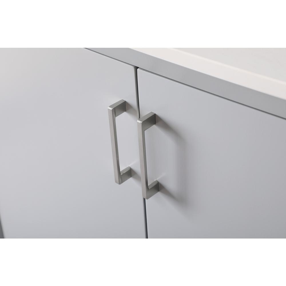 36 Inch SIngle Bathroom Vanity In Grey. Picture 12