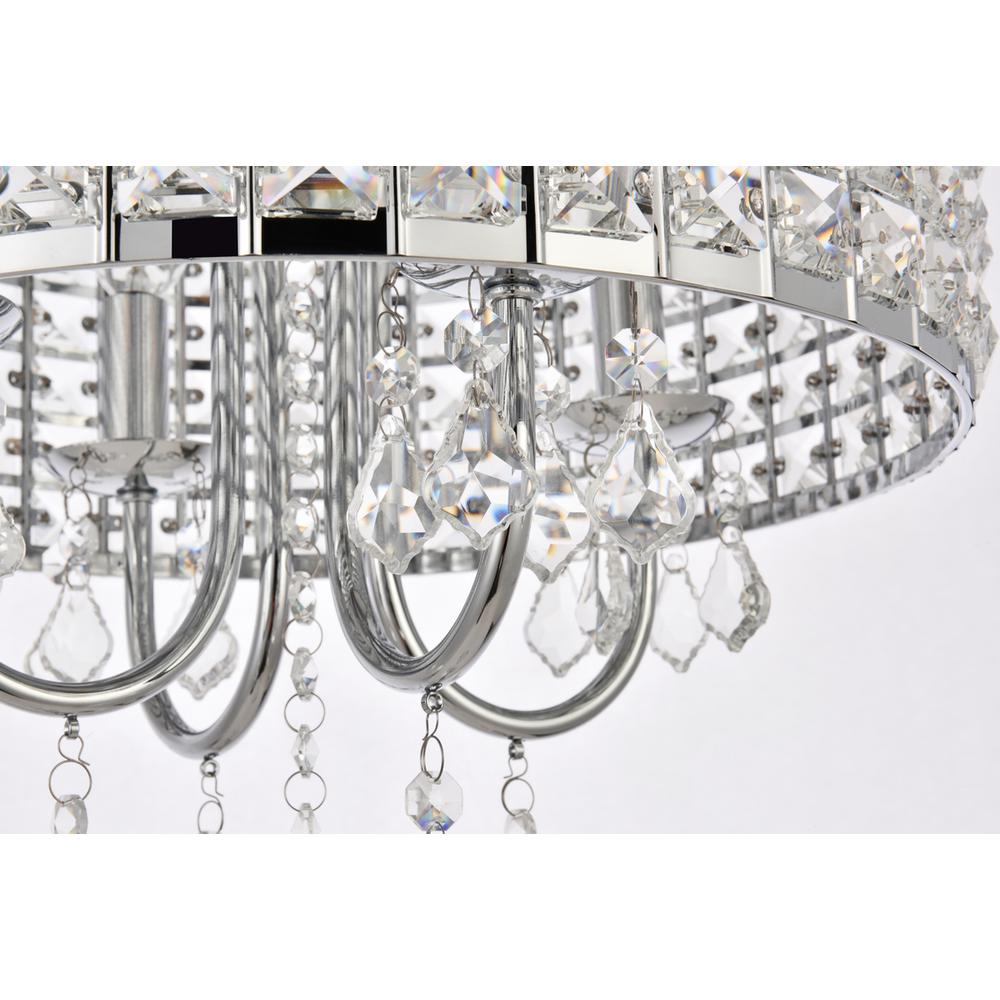 Elise 14 inch flush mount in chrome. Picture 5