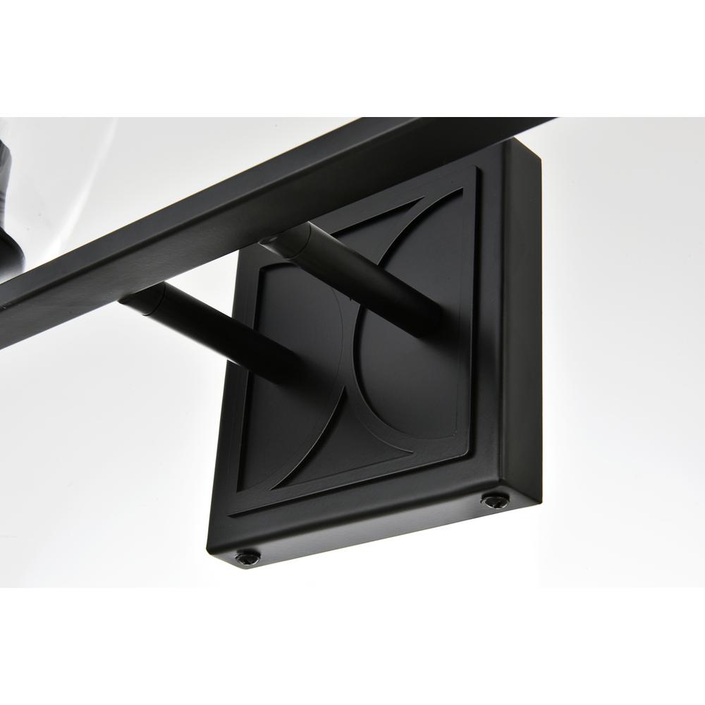 Harris 4 light Black and Clear Bath Sconce. Picture 6