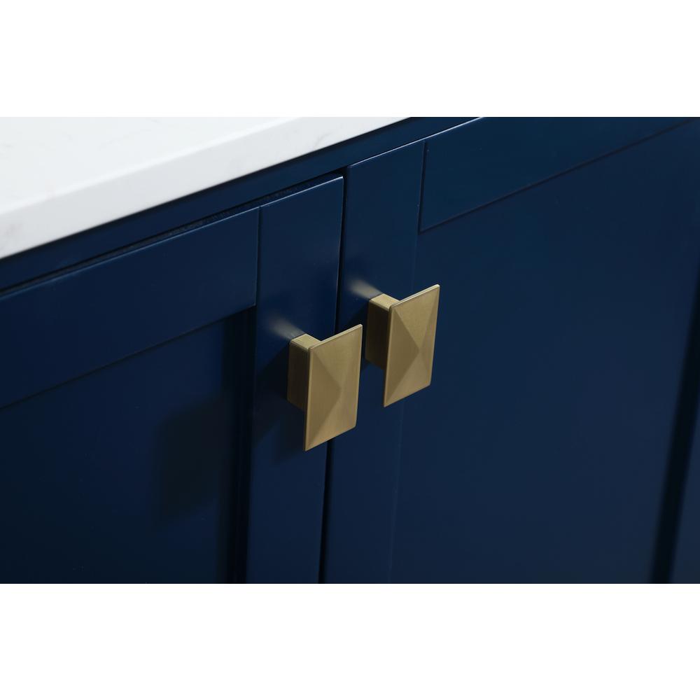 30 inch Single bathroom vanity in blue. Picture 12