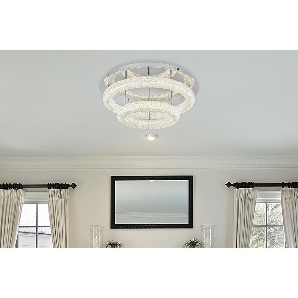 Bowen 26 inch Adjustable LED Flush Mount in Chrome. Picture 10