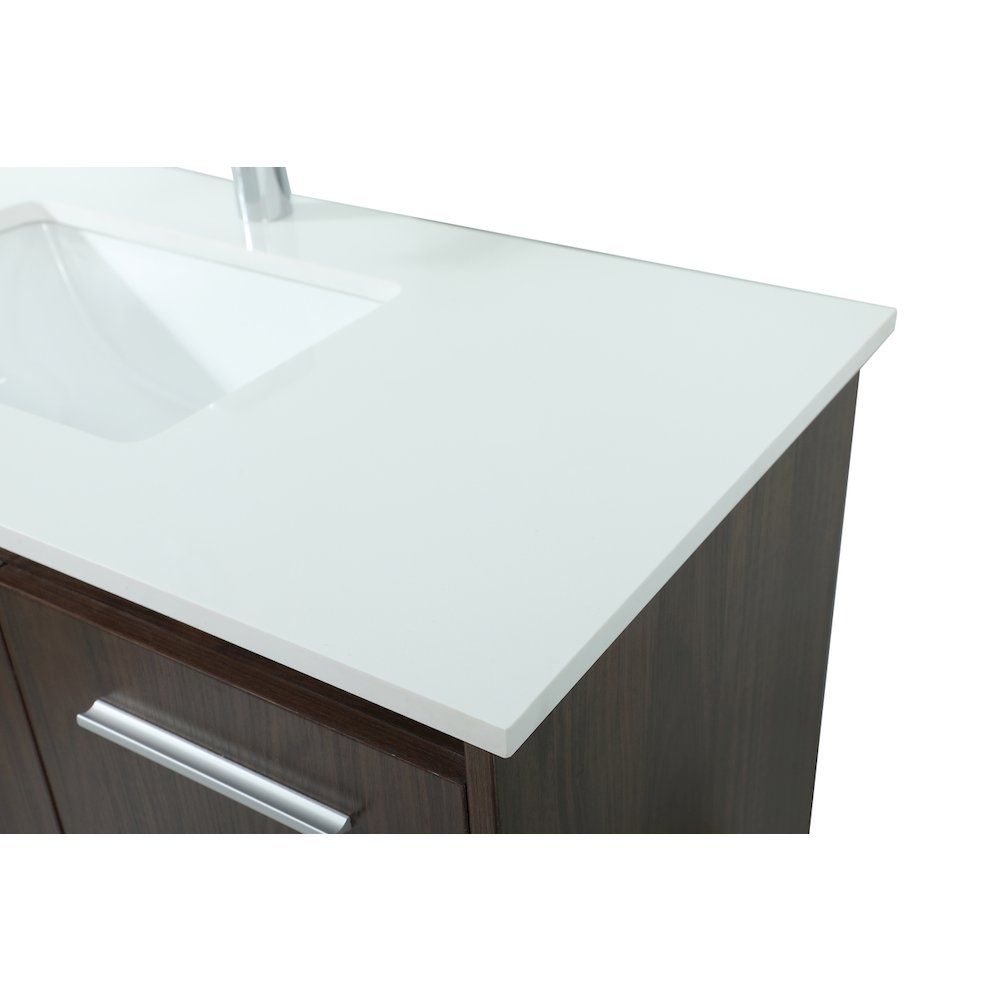 40 Inch Single Bathroom Vanity In Walnut. Picture 12