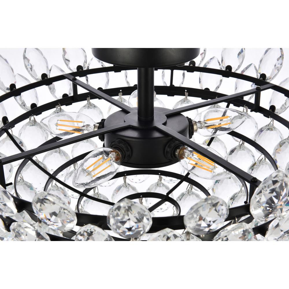 Emilia 20 inch flush mount in black. Picture 5