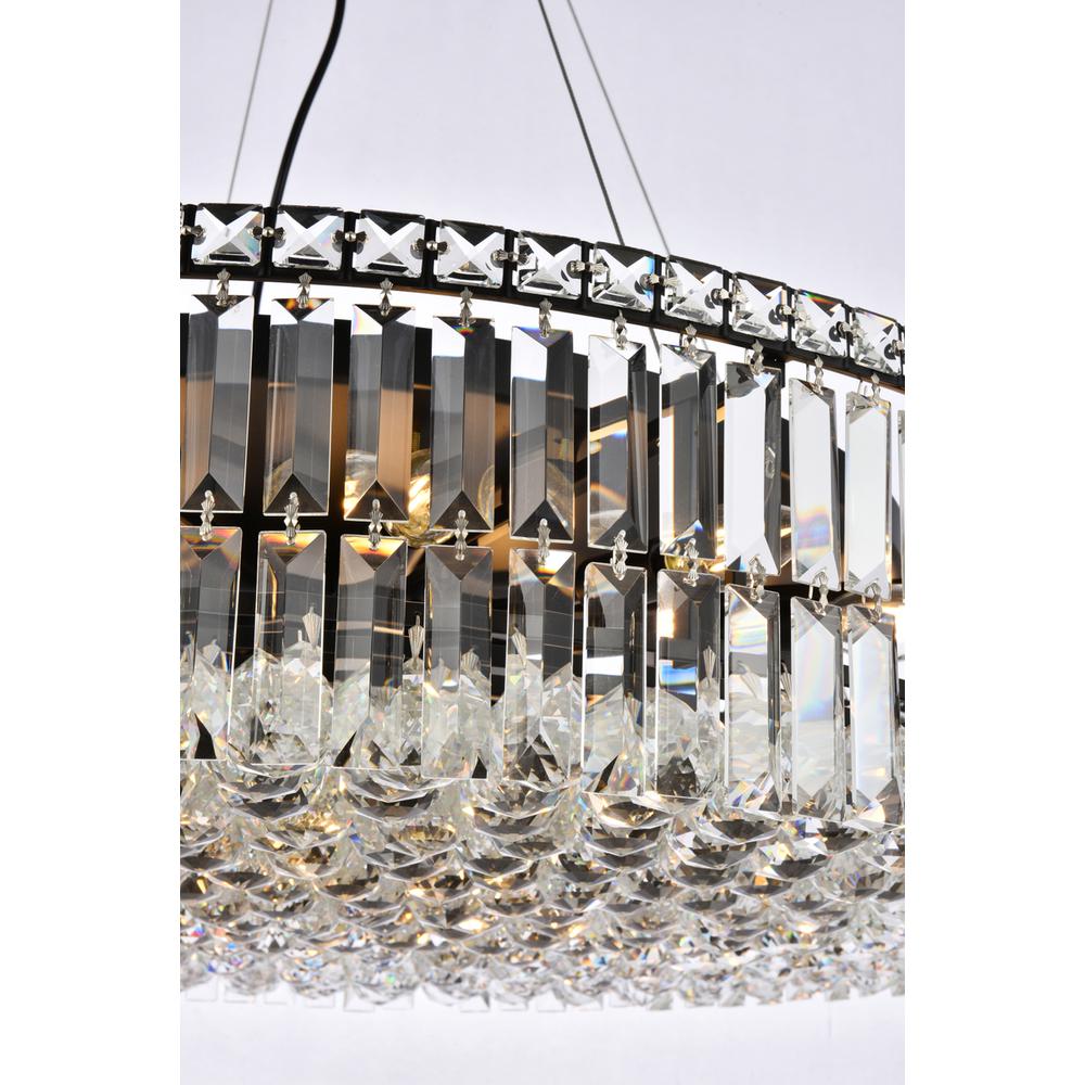 Maxime 32 inch black chandelier. Picture 4