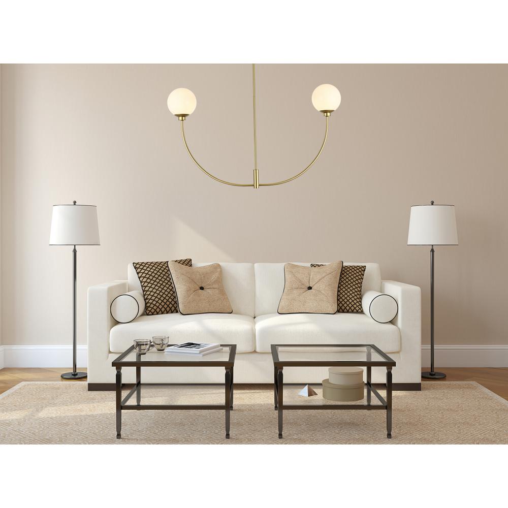 Nyomi 42 inch chandelier in Brass. Picture 7
