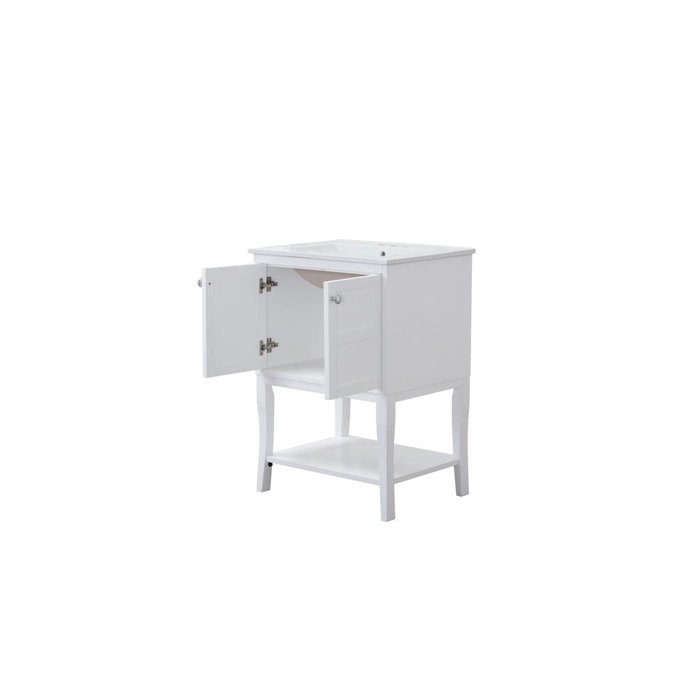 2 Doors Cabinet 24 In. X 18 In. X 34 In. In White. Picture 8