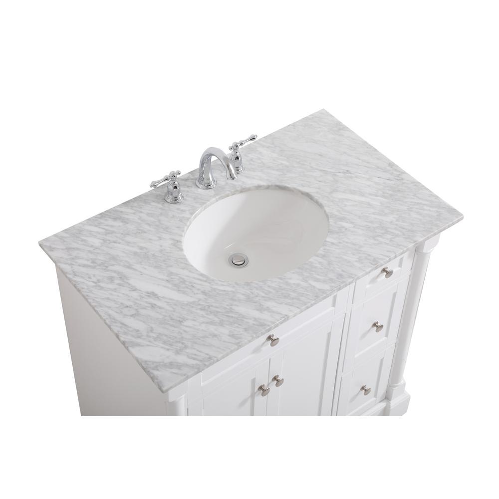 36 inch Single bathroom vanity in  White. Picture 10
