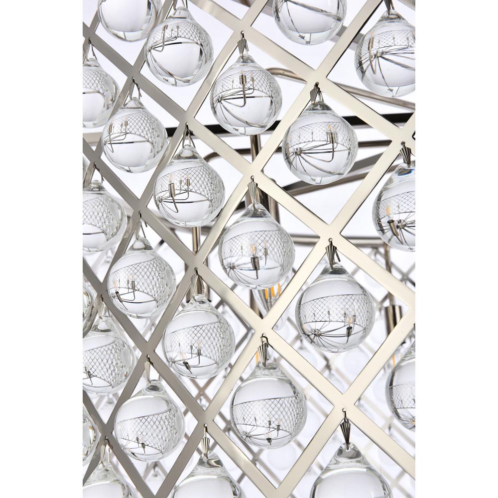 Madison 10 light polished Nickel Chandelier Clear Royal Cut Crystal. Picture 5