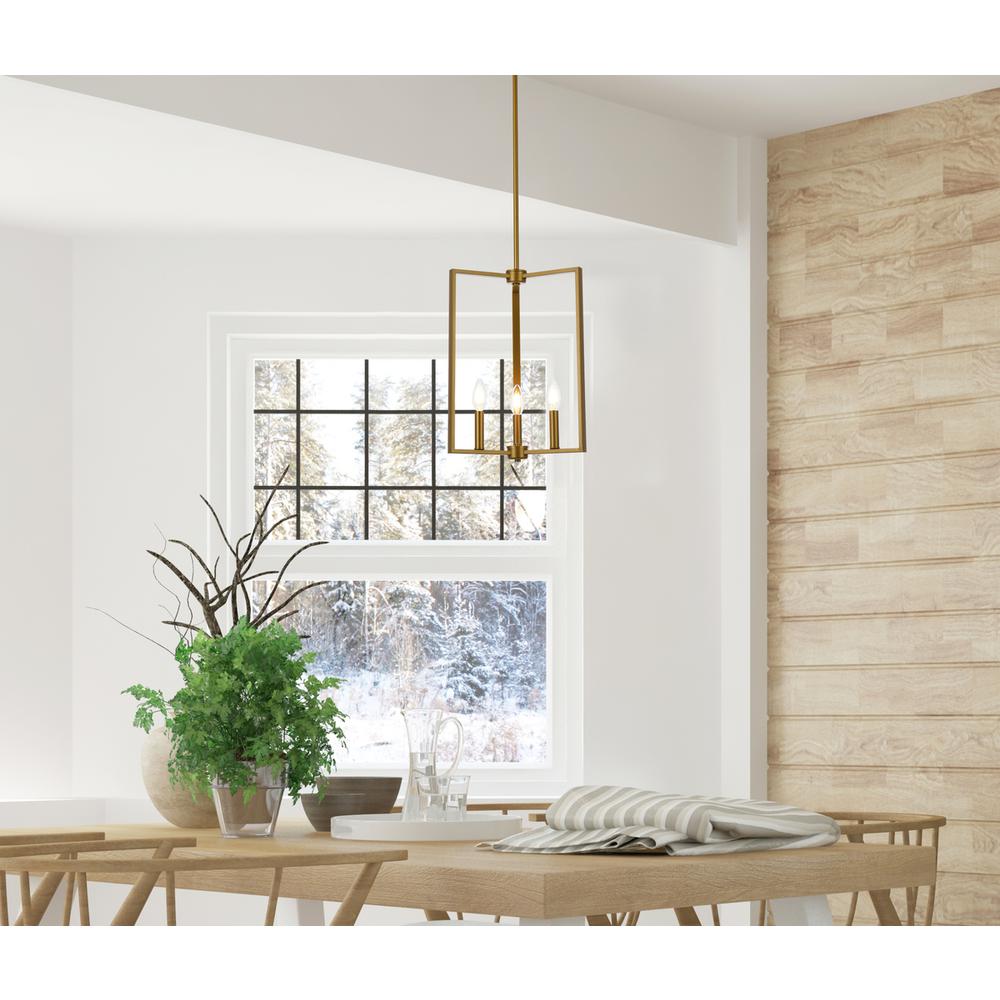Vino 3 lights pendant in brass. Picture 7