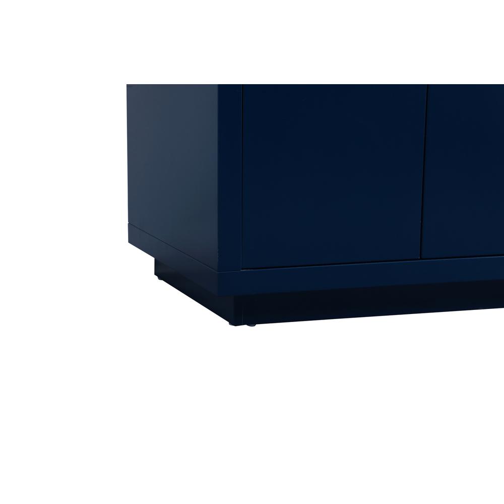 42 inch Single bathroom vanity in blue with backsplash. Picture 13
