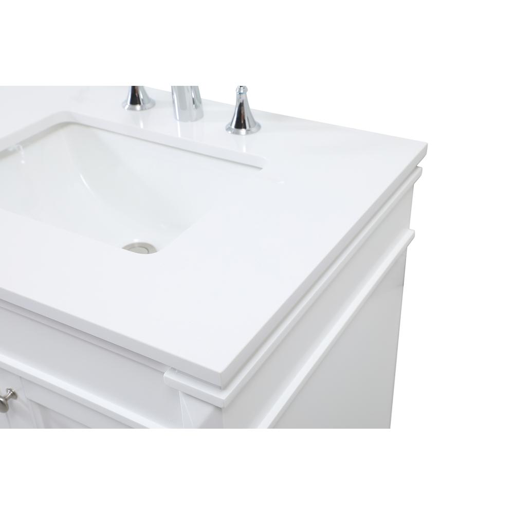 72 inch double bathroom vanity in white. Picture 11
