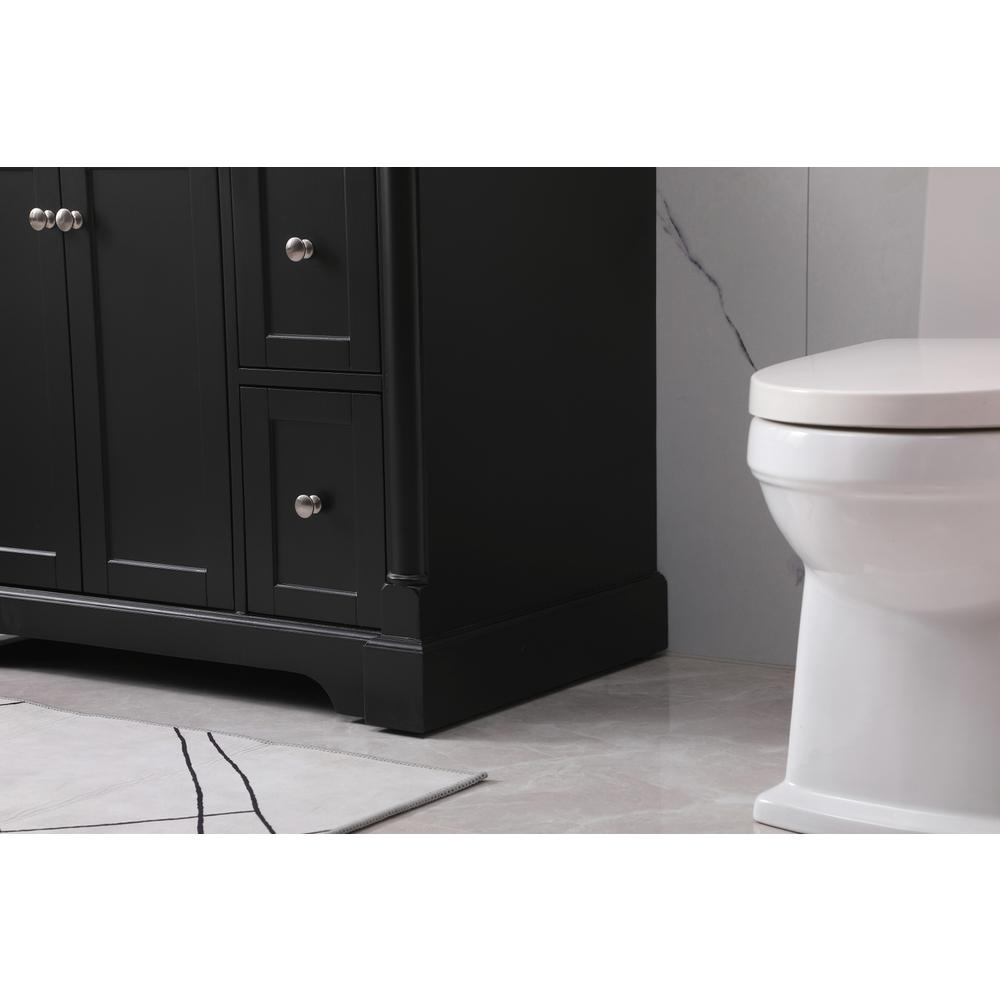36 inch Single bathroom vanity set in black. Picture 6