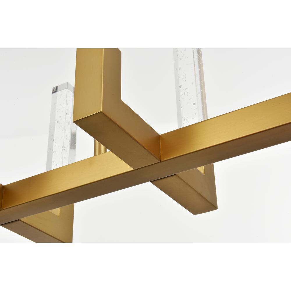 Noemi 42 inch Adjustable LED Pendant in Satin Gold. Picture 6