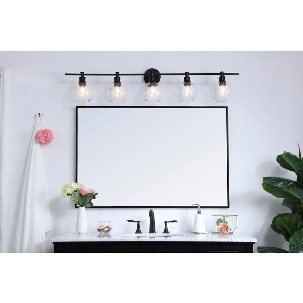 Collier 5 light Black and Clear glass Wall sconce. Picture 13