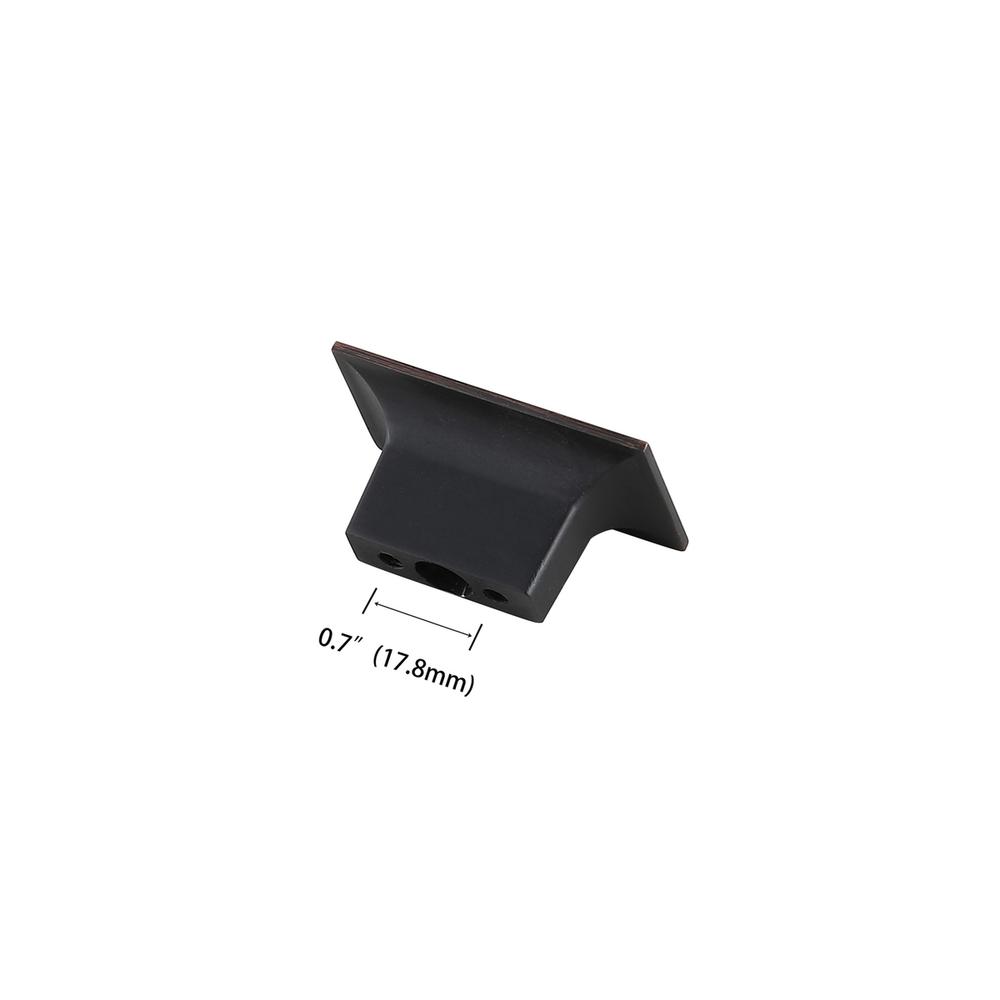 Perry 2" Oil-rubbed Bronze Rectangle Knob Multipack (Set of 10). Picture 4