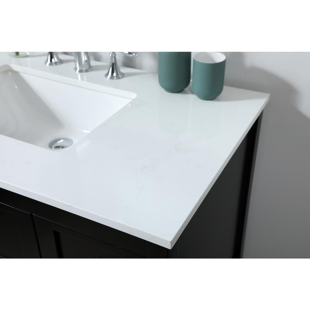 32 inch Single bathroom vanity in black. Picture 5