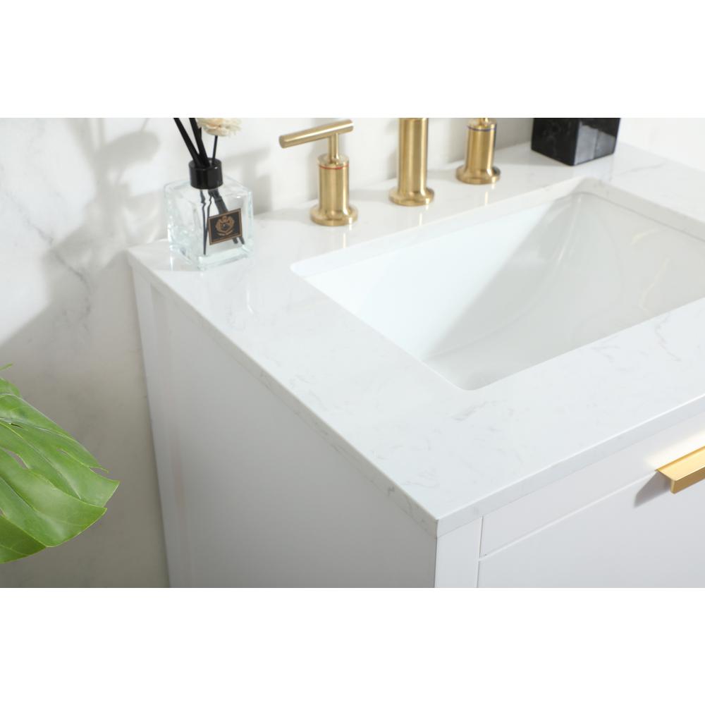 24 inch Single bathroom vanity in white. Picture 5