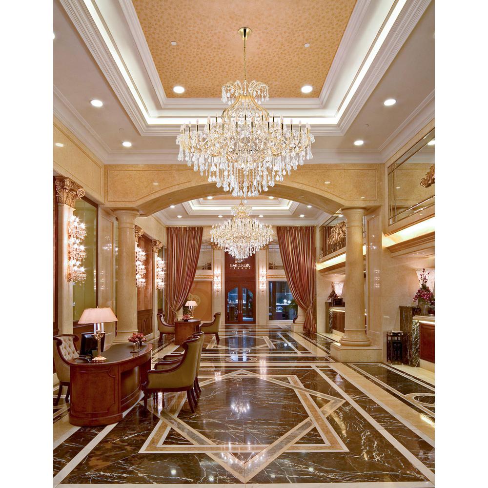 Maria Theresa 49 light Gold Chandelier Clear Royal Cut Crystal. Picture 7