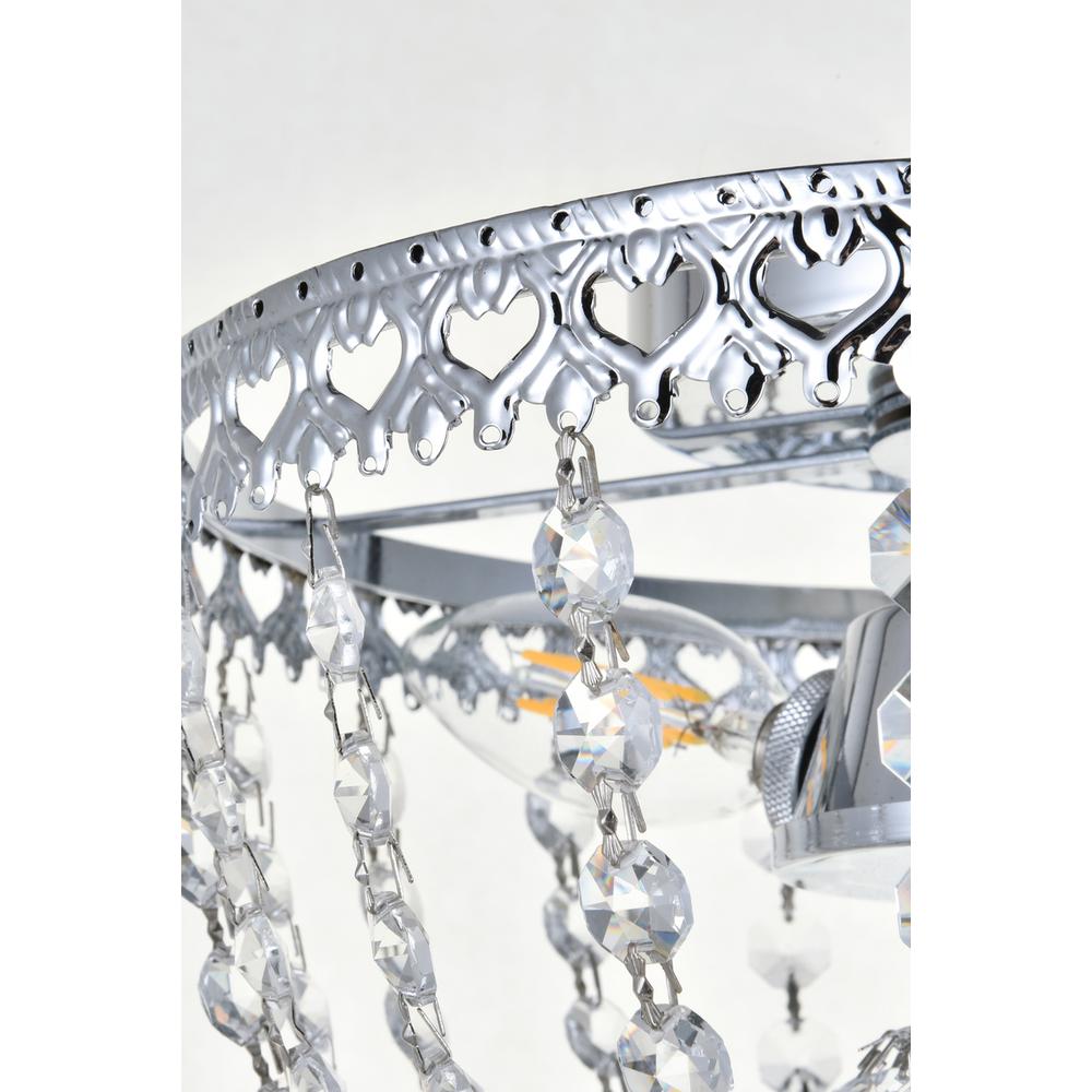 Kylie 10 inch flush mount in chrome. Picture 4
