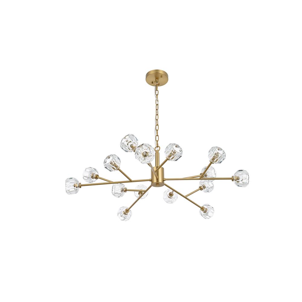 Graham 15 Light Pendant in Gold. Picture 6