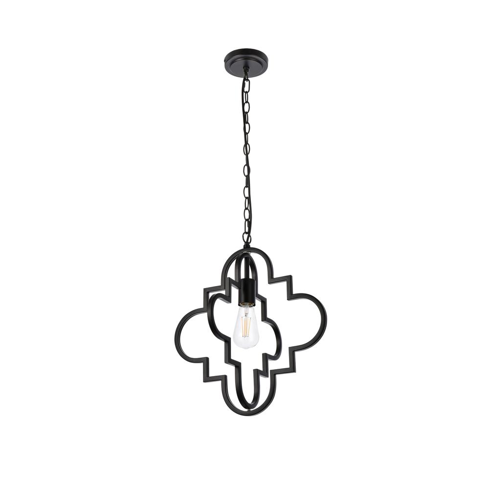 Sandara 1 light pendant in black. Picture 6