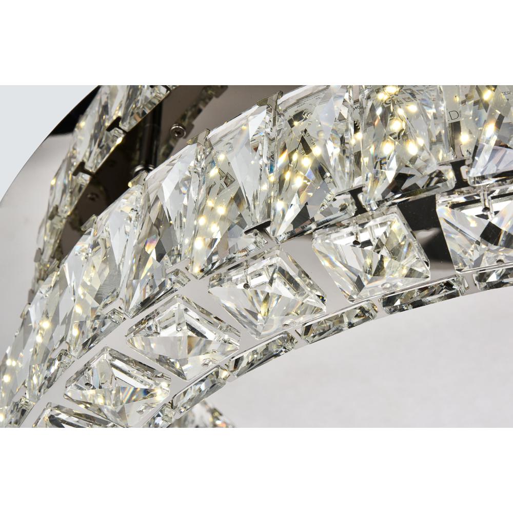 Monroe LED light Chrome Flush Mount Clear Royal Cut Crystal. Picture 5