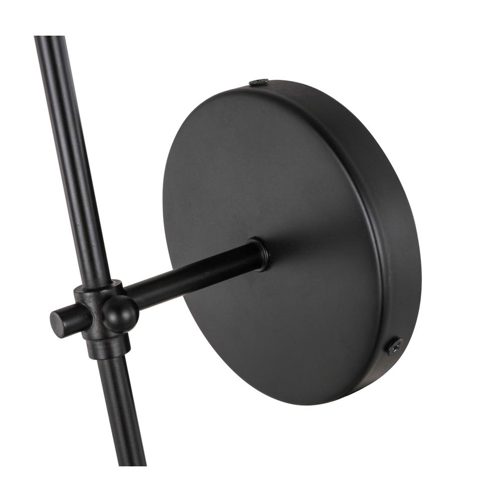 Mel 1 light Black and White shade wall sconce. Picture 9