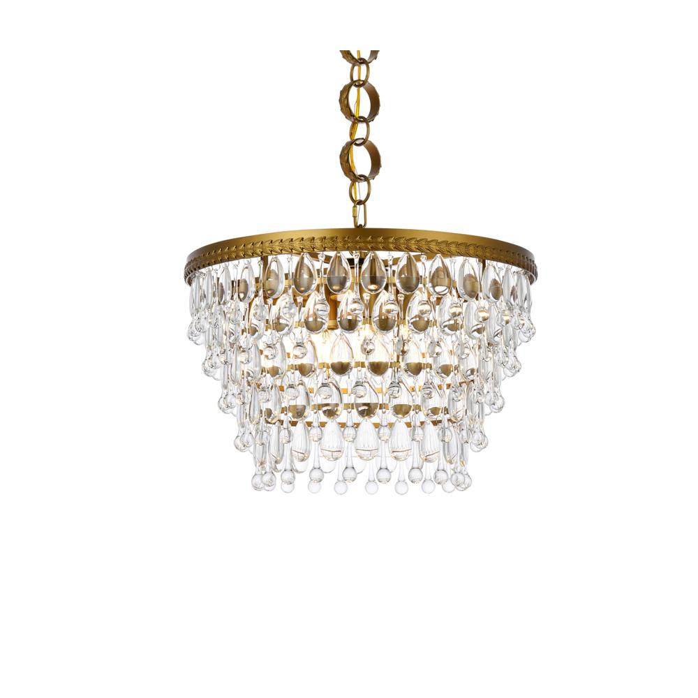 Nordic 5 lights brass pendant. Picture 2