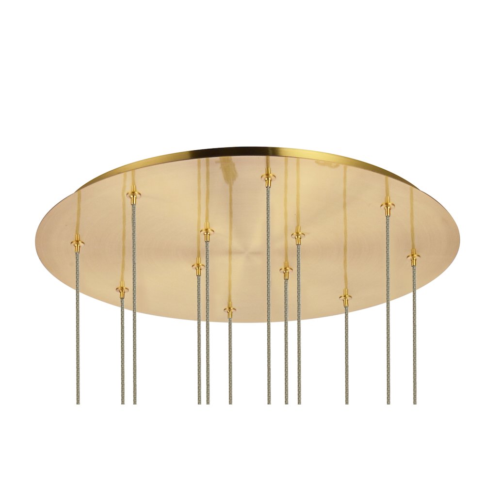Hana 12 Lights Gold Pendant. Picture 6