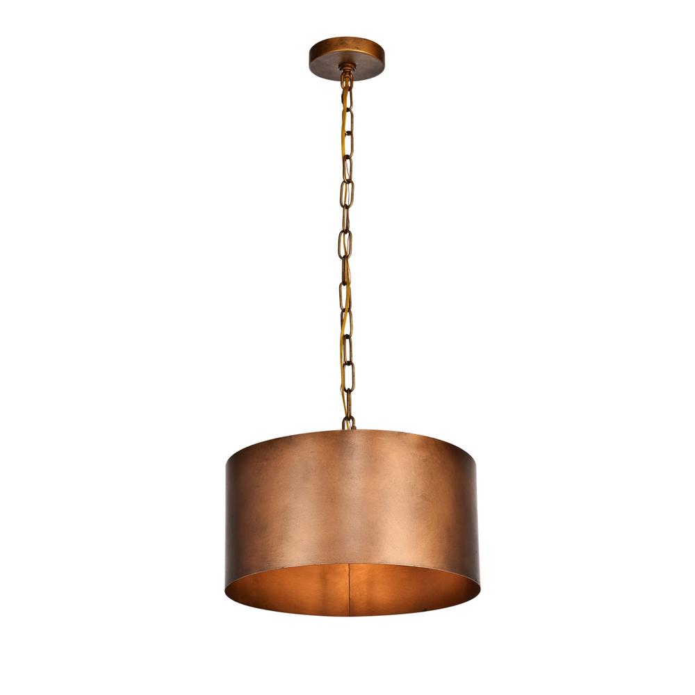 Miro Collection Pendant D15 H9.25 Lt:1 Manual Brass Finish. Picture 2