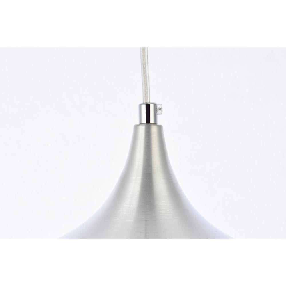 Nora 1 Light Burnished nickel plug-in pendant. Picture 4