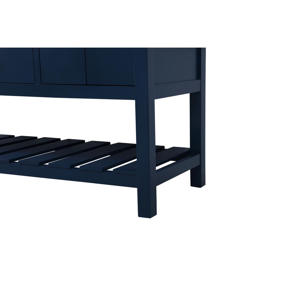 60 inch Single bathroom vanity in blue. Picture 13