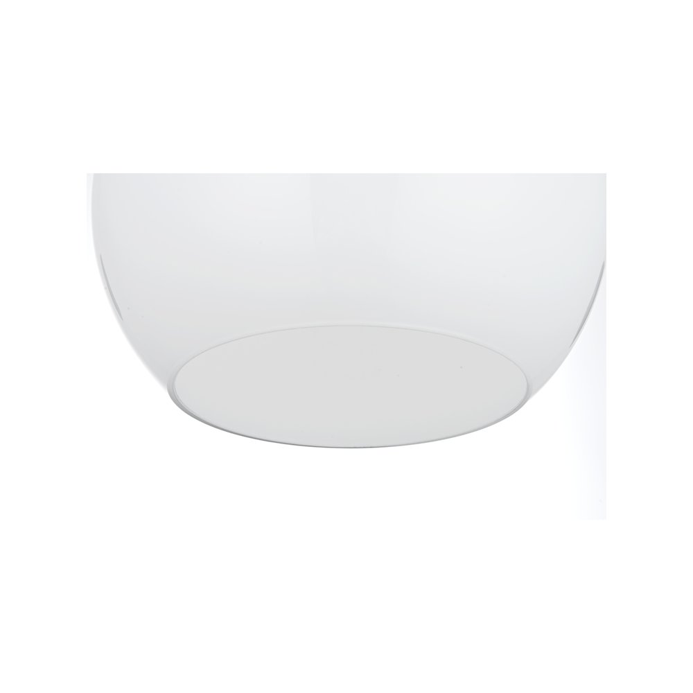 Baxter 10 Inch Pendant Frosted White Shade in Satin Gold. Picture 4