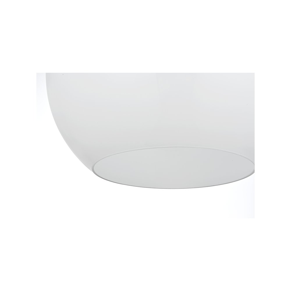 Baxter 14 Inch Pendant Frosted White Shade in Satin Gold. Picture 4