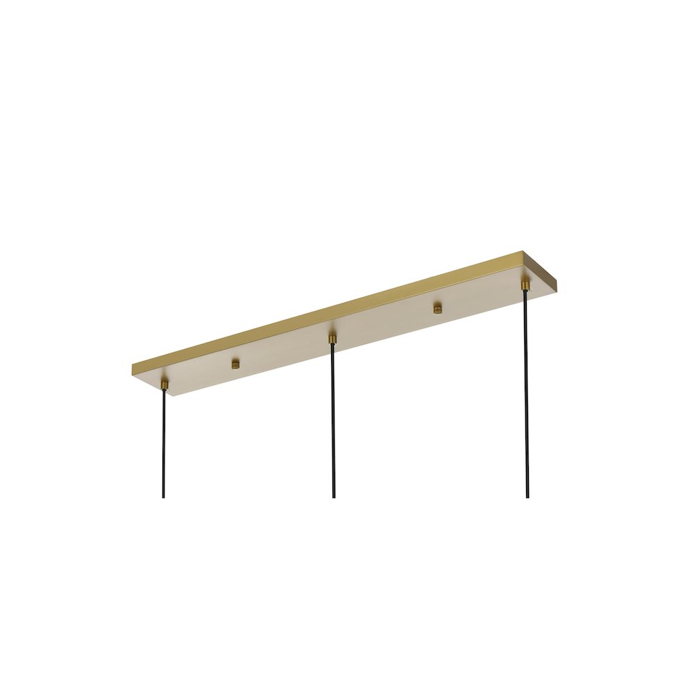 Baxter 36 Inch Pendant Frosted White Shade in Satin Gold. Picture 5
