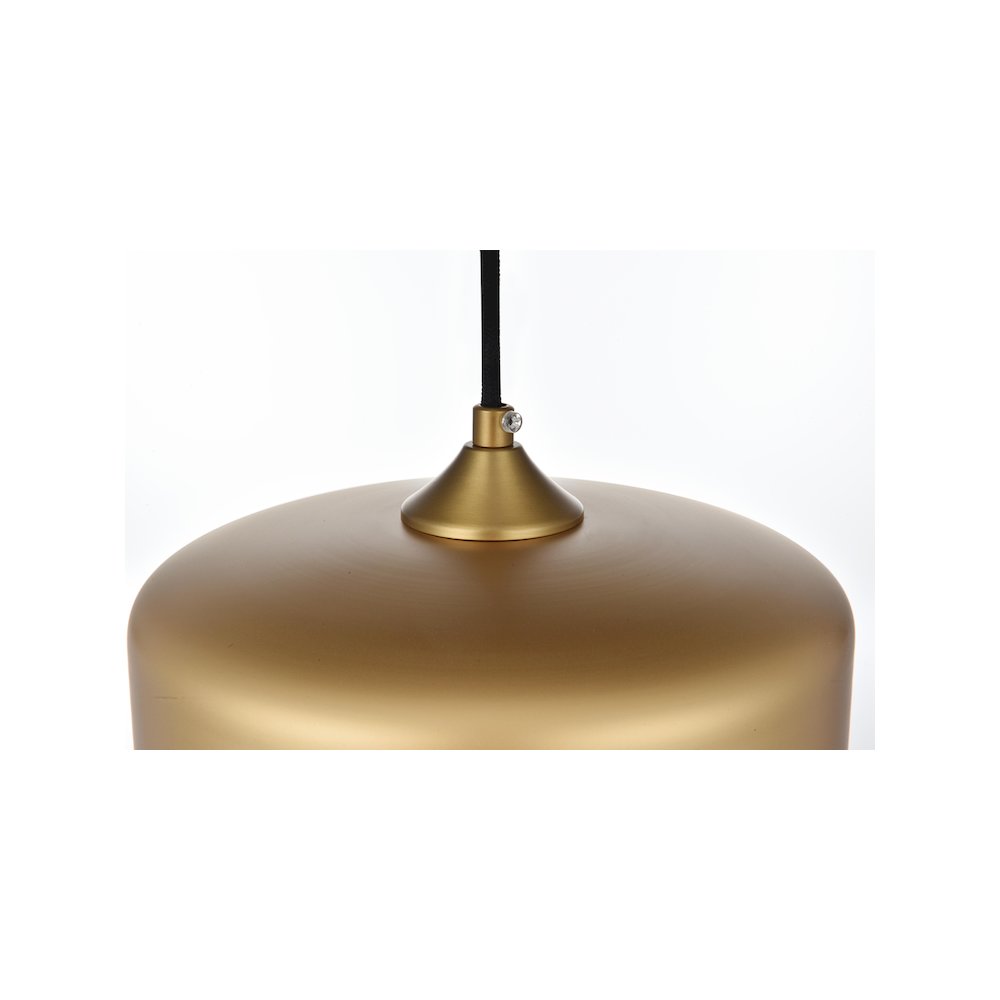 Ashwell 10 Inch Pendant Clear Shade in Satin Gold. Picture 7