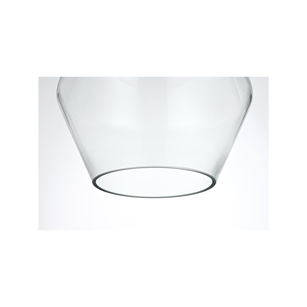 Gene 7 Inch Pendant Clear Shade in Satin Gold. Picture 4