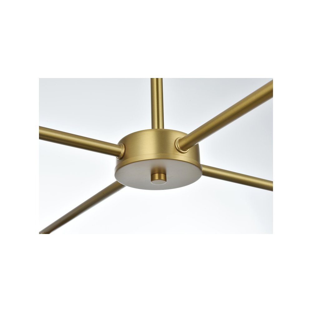 Opus 30.5 Inch Pendant Clear Shade in Satin Gold. Picture 6