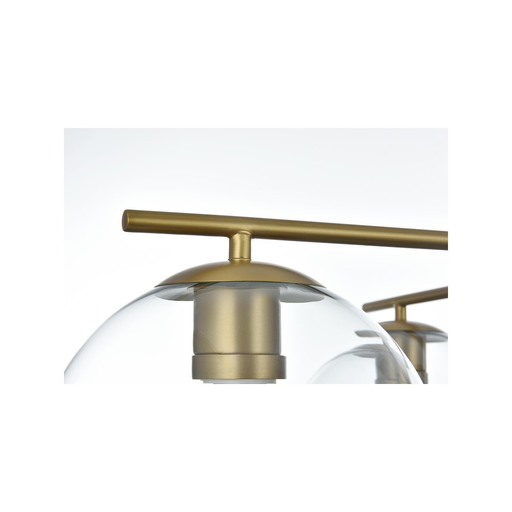 Opus 30.5 Inch Pendant Clear Shade in Satin Gold. Picture 7