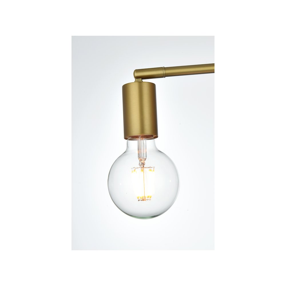 Zane 21.5 Inch Flush Mount in Satin Gold. Picture 4