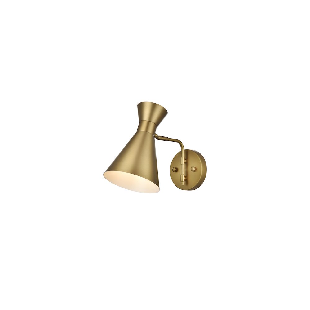 Halycon 6 Inch Wall Sconce in Satin Gold. Picture 3