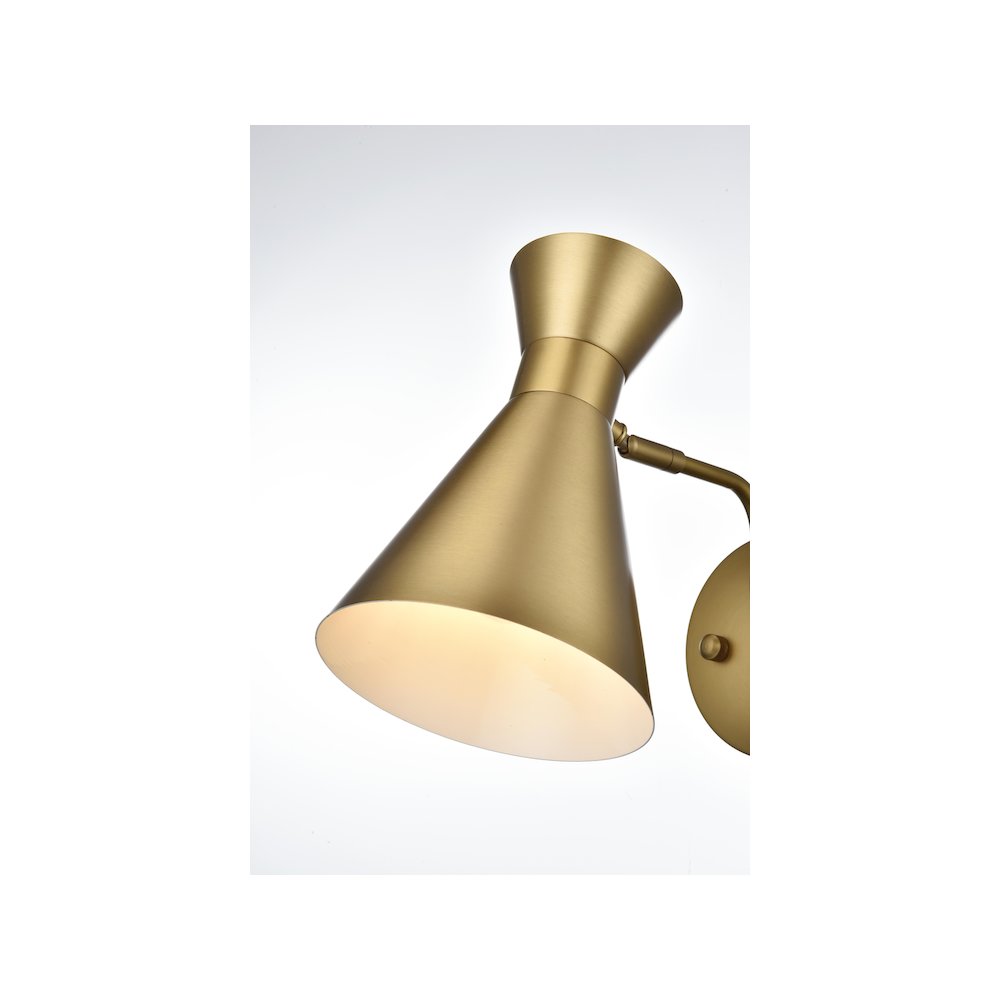 Halycon 6 Inch Wall Sconce in Satin Gold. Picture 4