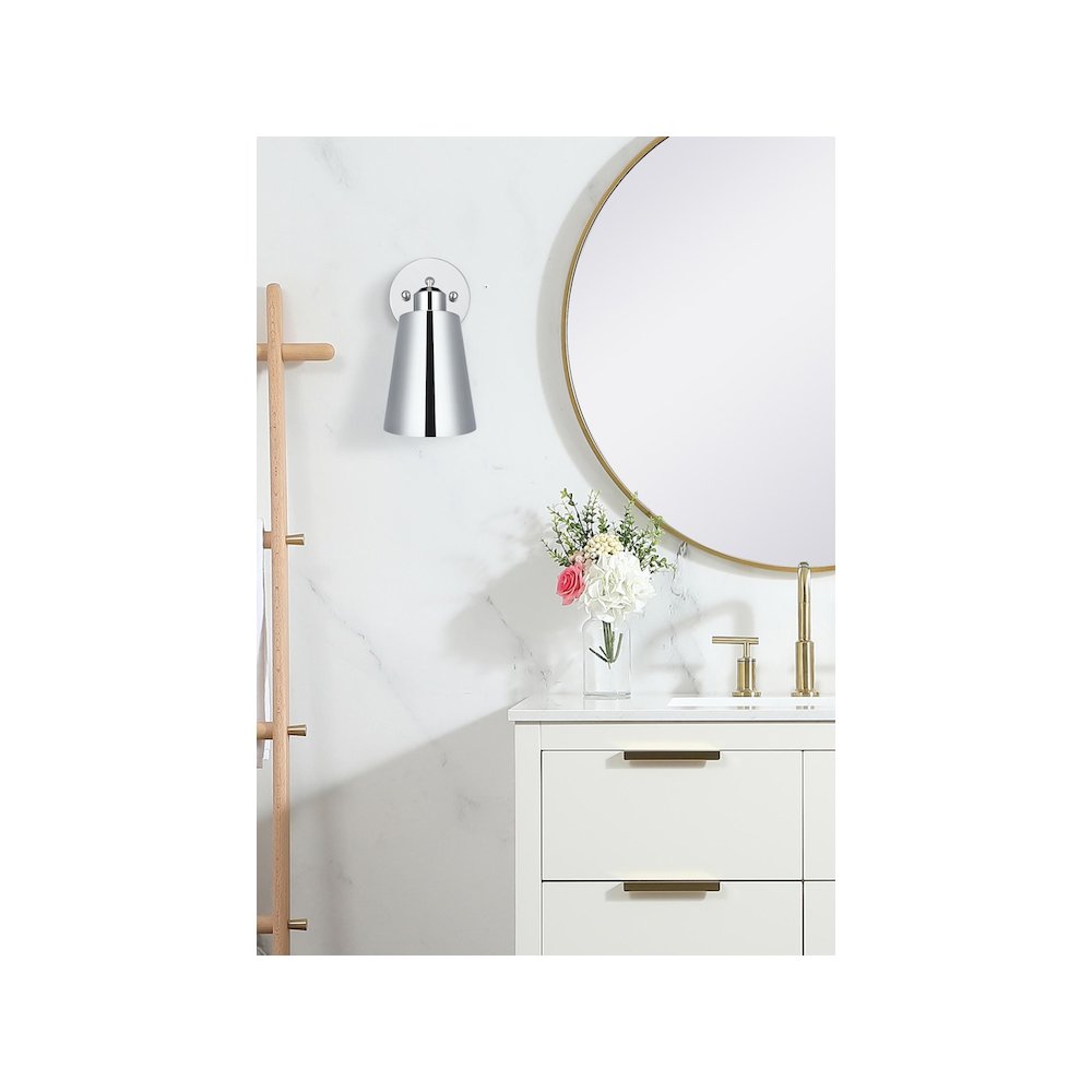 Halycon 5 Inch Wall Sconce in Chrome. Picture 2