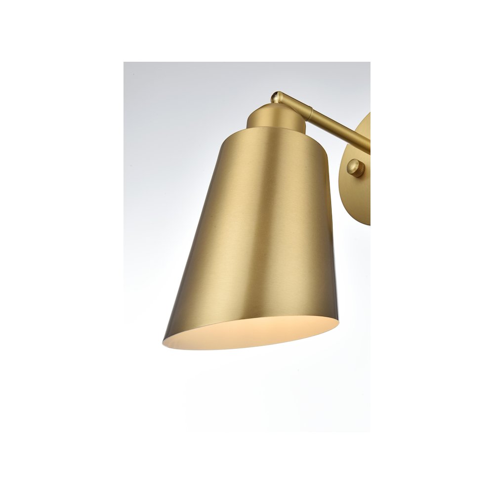Halycon 5 Inch Wall Sconce in Satin Gold. Picture 4