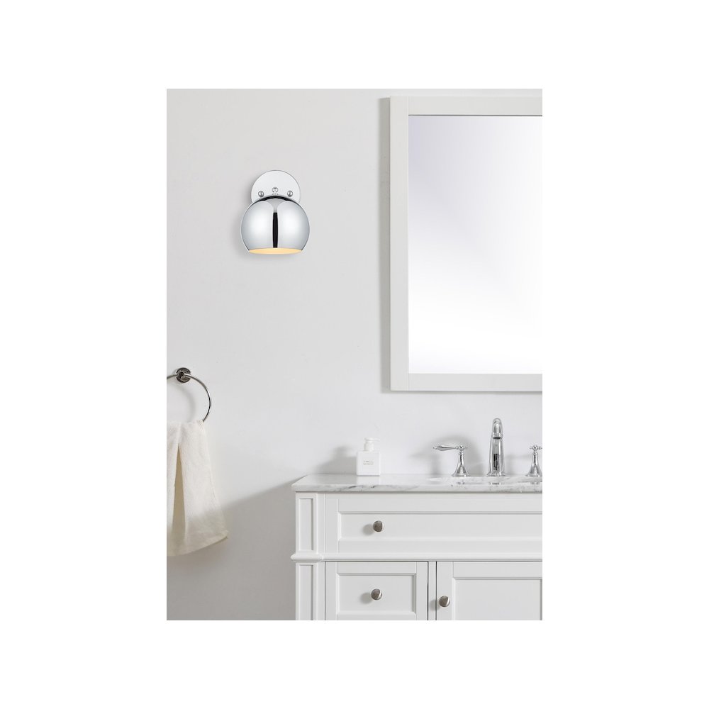 Othello 6 Inch Wall Sconce in Chrome. Picture 2