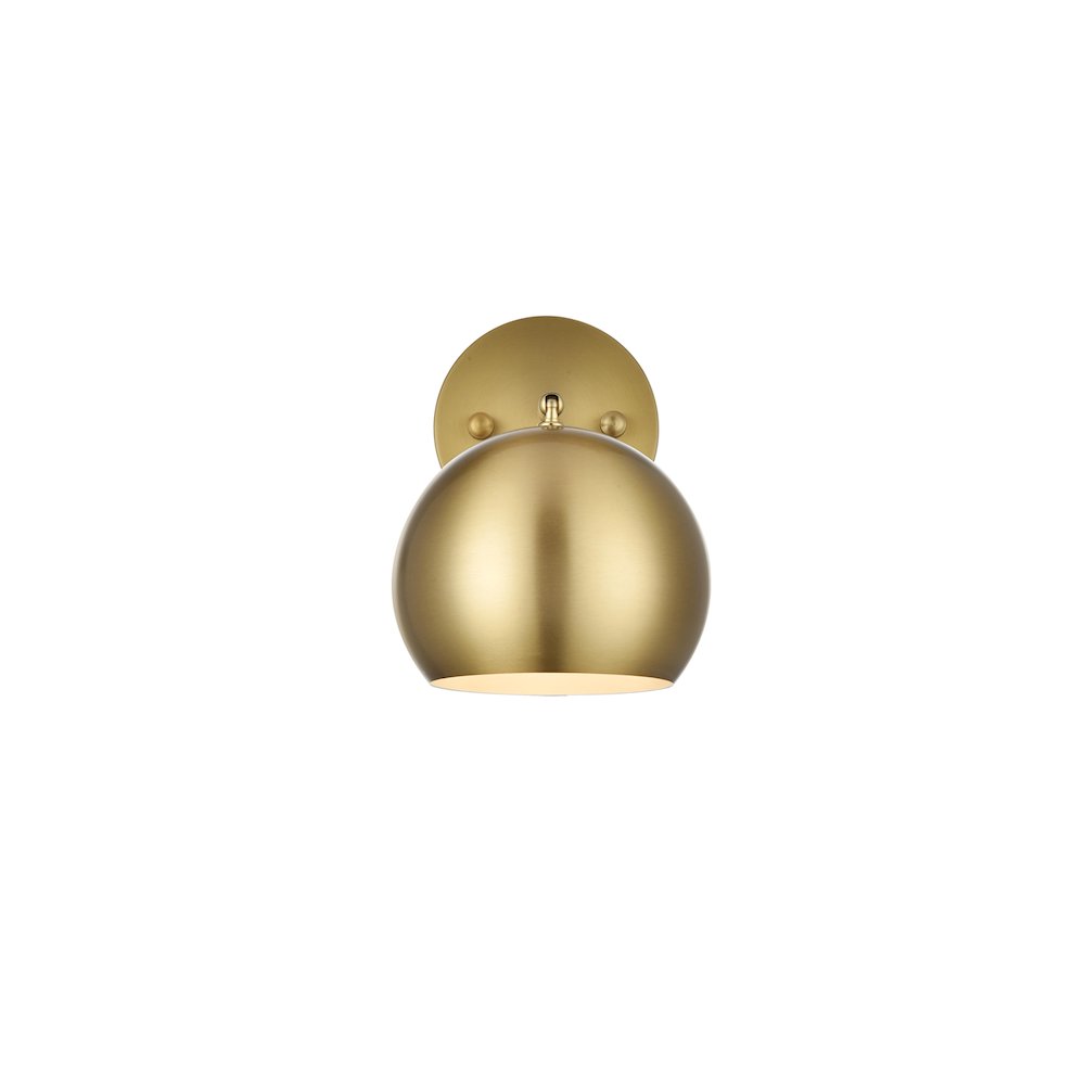 Othello 6 Inch Wall Sconce in Satin Gold. Picture 1